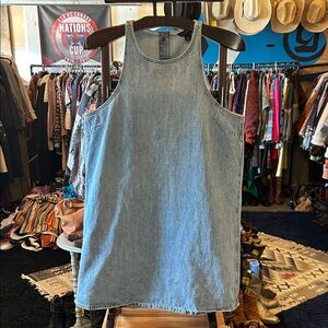Lucky Brand Blue Denim Sleeveless Dress